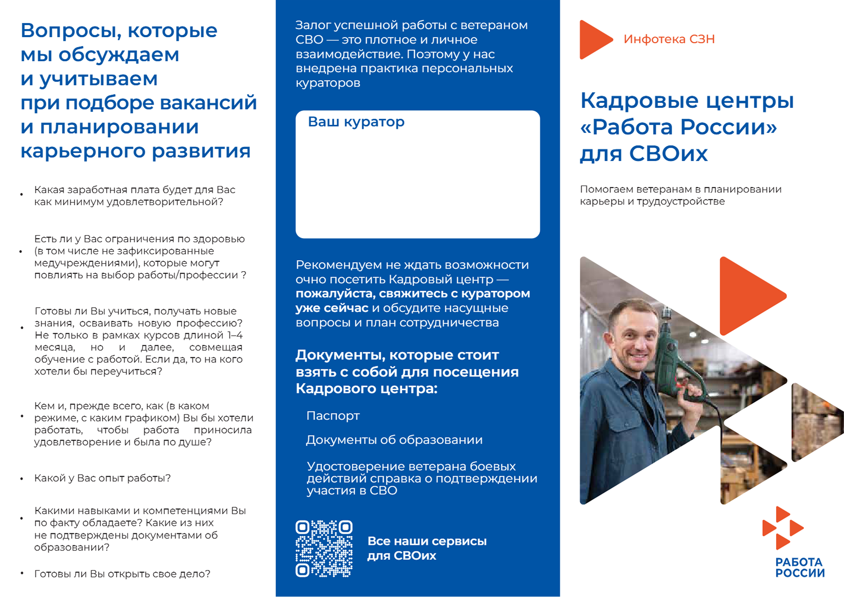 Помогаем в планировании карьеры ветеранам СВО